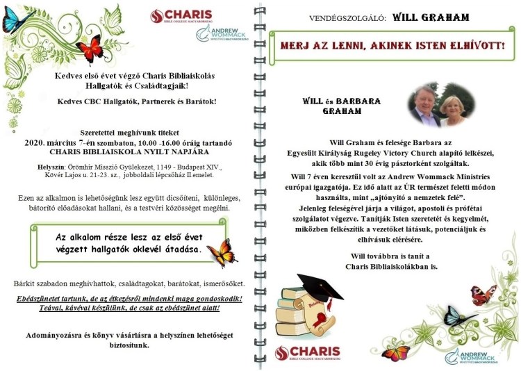 Charis nyílt nap 2020 március 7